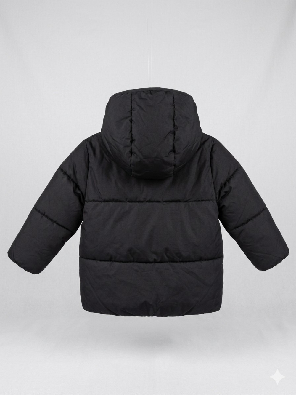 730 Swiss Tech Toddler Heavyweight Hooded Puffer Jacket - Black, Size 5T - Picture 2 of 4